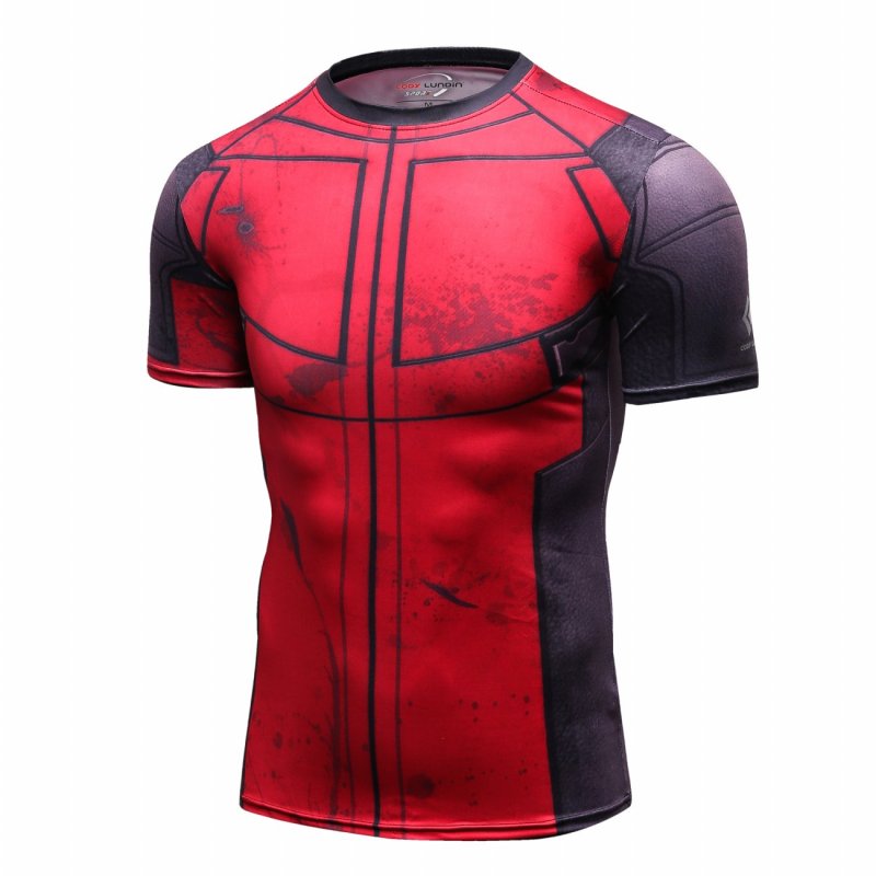 Men's Compression Sports Fitness Shirt Armor, Men Spider T-Shirt