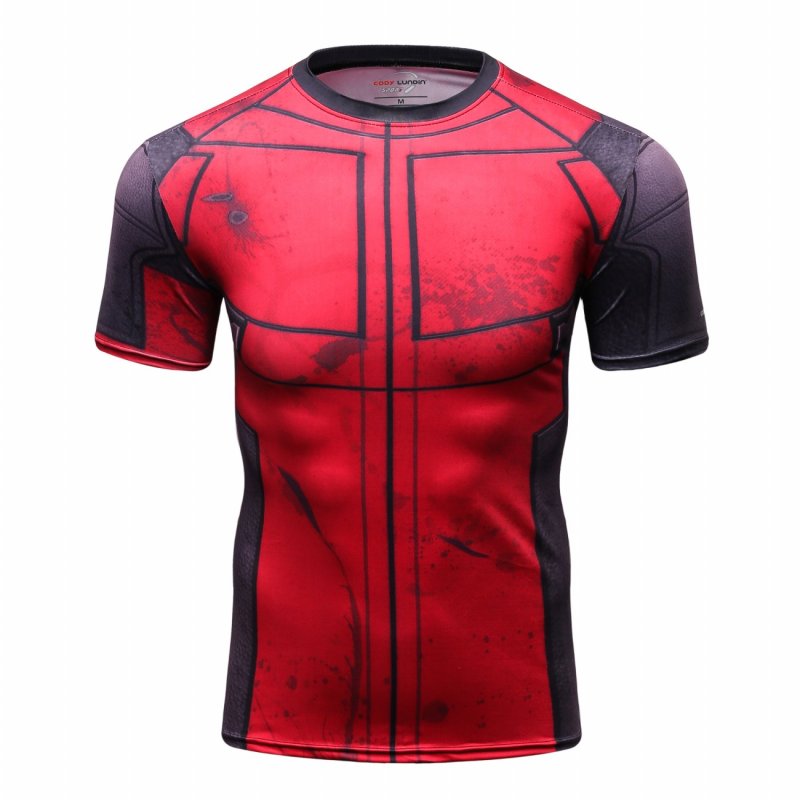 Men's Compression Sports Fitness Shirt Armor, Men Spider T-Shirt