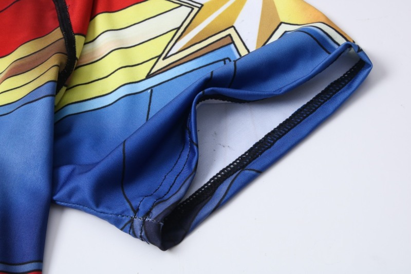 Men's Superhero Compression Short Sleeve Gentlemen 3D Digital Printing Quick Dry Short-Sleeved T-Shirt Top