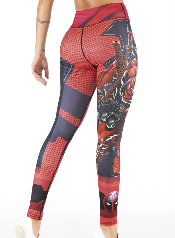 Women's Superhero Digital Printing Leggings Yoga Pants Compressed Tight Trousers