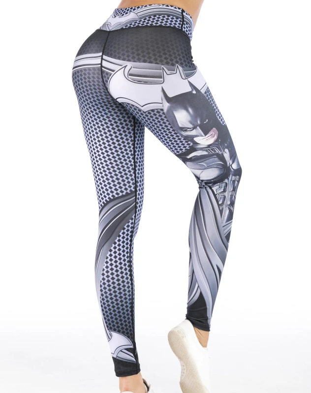 Women's Superhero Digital Printing Leggings Yoga Pants Compressed Tight Trousers