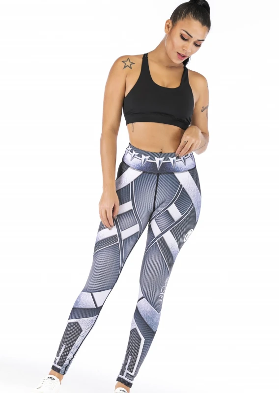 Women's Superhero Digital Printing Leggings Yoga Pants Compressed Tight Trousers