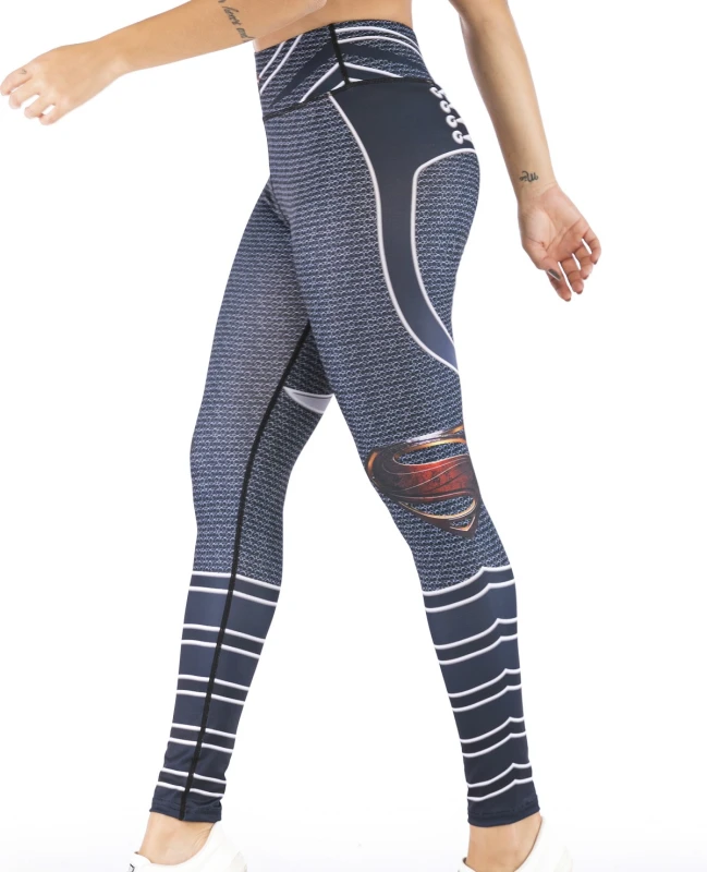 Women's Superhero Digital Printing Leggings Yoga Pants Compressed Tight Trousers