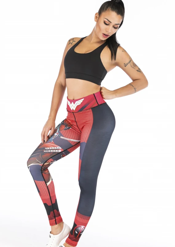 Women's Superhero Digital Printing Leggings Yoga Pants Compressed Tight Trousers