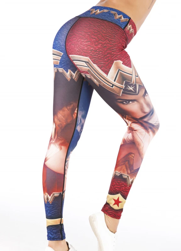 Women's Superhero Digital Printing Leggings Yoga Pants Compressed Tight Trousers