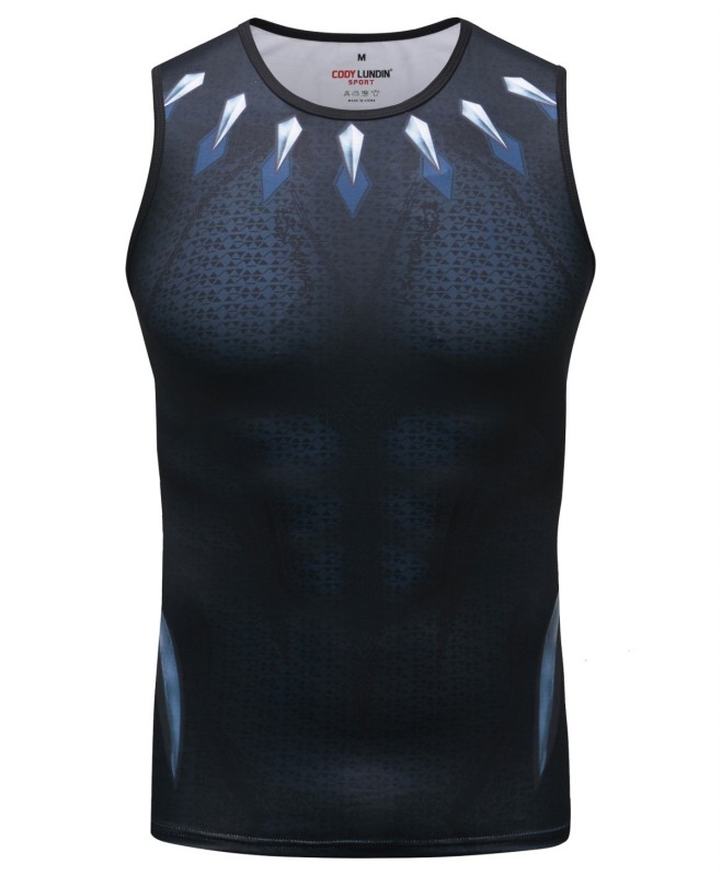 Men's Muscle Tank Top Sleeveless T-Shirts Baselayer Tees Cool Dry Compression Shirts Running Sports Vest