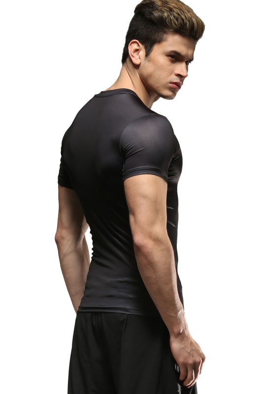 Men's Compression Fitness Shirt,Bat Printing Sports Wicking T-Shirt