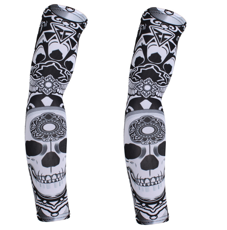 Men's UV Protection Heros Printed Cycling/Running, Hiking/Golf/Fishing/Football Arm Sleeve