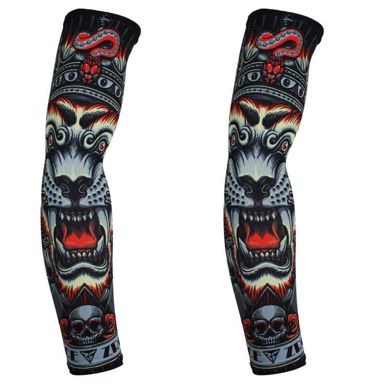 Men's UV Protection Heros Printed Cycling/Running, Hiking/Golf/Fishing/Football Arm Sleeve