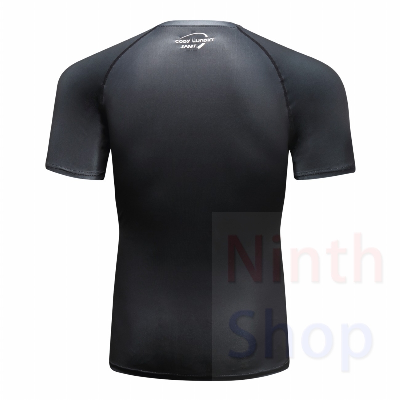 Men's Tight Short Sleeve T-Shirt Exercise T-Shirt 3D Digital Printing Quick Dry Short-Sleeved T-Shirt Fitness Training Tops