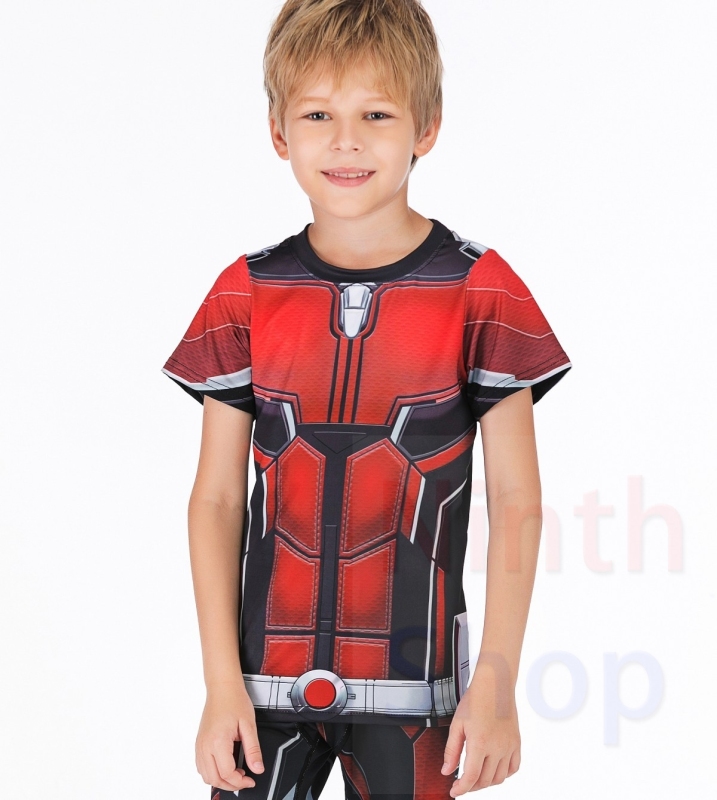 Boy's Casual T-Shirts Avengers T-Shirts Quick Dry Short Sleeve Tee Compression Sports Fitness Shirt Running Shirt