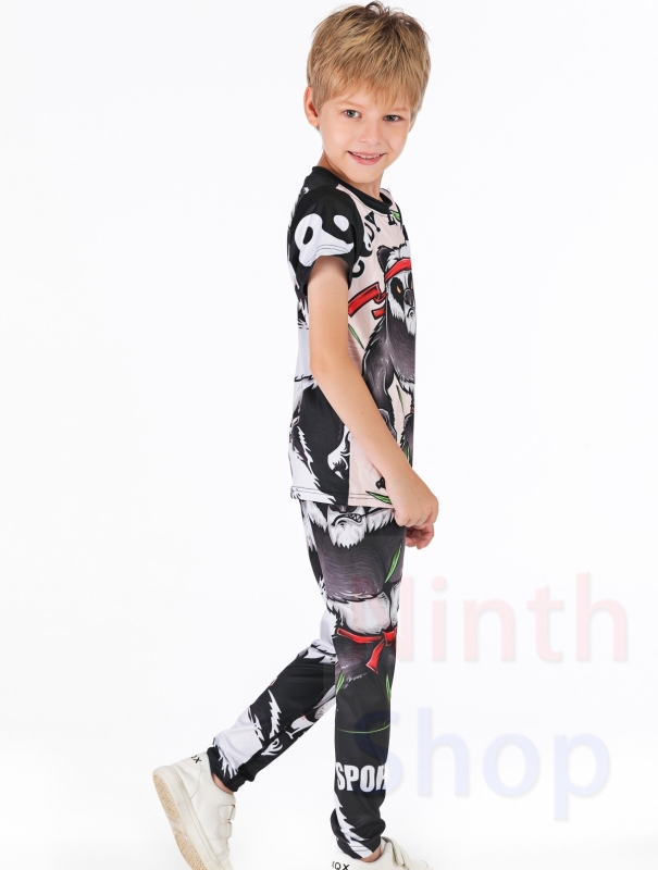 Boy's Compression Sports Long Pants Lightweight Leggings Base Layer Kids Sport Running Trouser Quick Dry Outdoor Pants