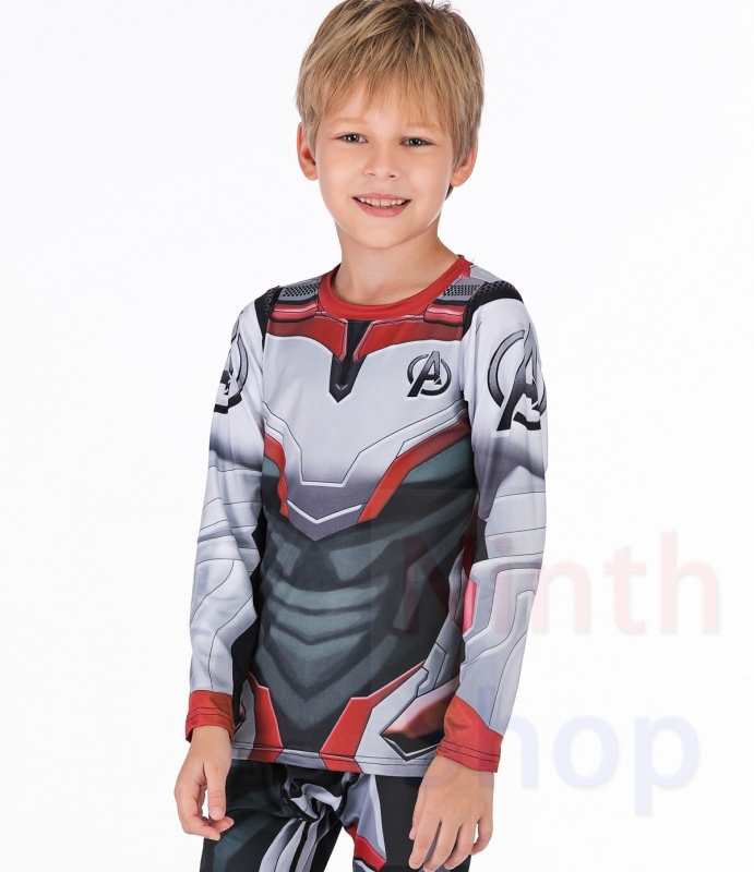 Boy's Compression Sports Long Shirt Base Layer Long Sleeve Kids Sport Running T-Shirt Quick Dry Outdoor Long Sleeve Tee