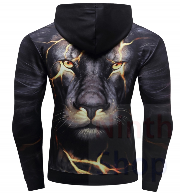 Men's Hoodies 3D Color Printing Loose Fashion Pullover Sports Hoodie Quick-Dry Long Sleeves Hoodies