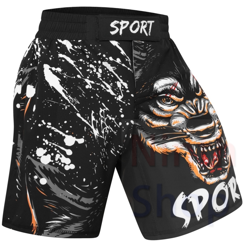 Men's Fitness Training Short Pants Fighting Training Trousers Casual Classic Shorts Beach Pants Dry Pants Baggy Shorts