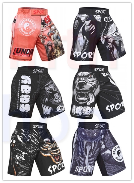 Men's Fitness Training Short Pants Fighting Training Trousers Casual Classic Shorts Beach Pants Dry Pants Baggy Shorts