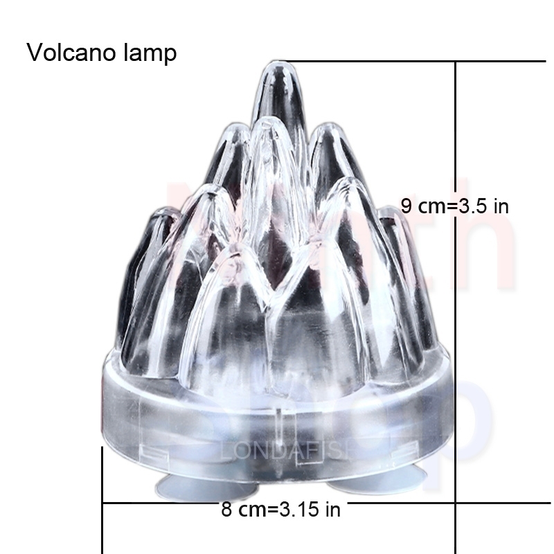 水族館ライト 気泡ライト 水槽バブルライト アクアリウムライト 火山装飾ライト