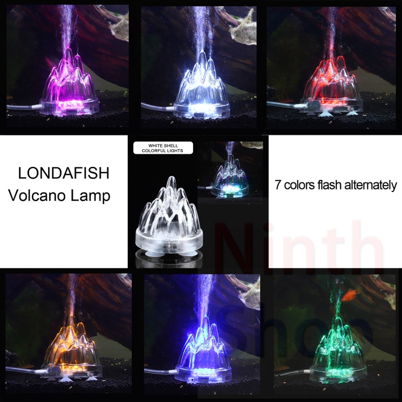 水族館ライト 気泡ライト 水槽バブルライト アクアリウムライト 火山装飾ライト