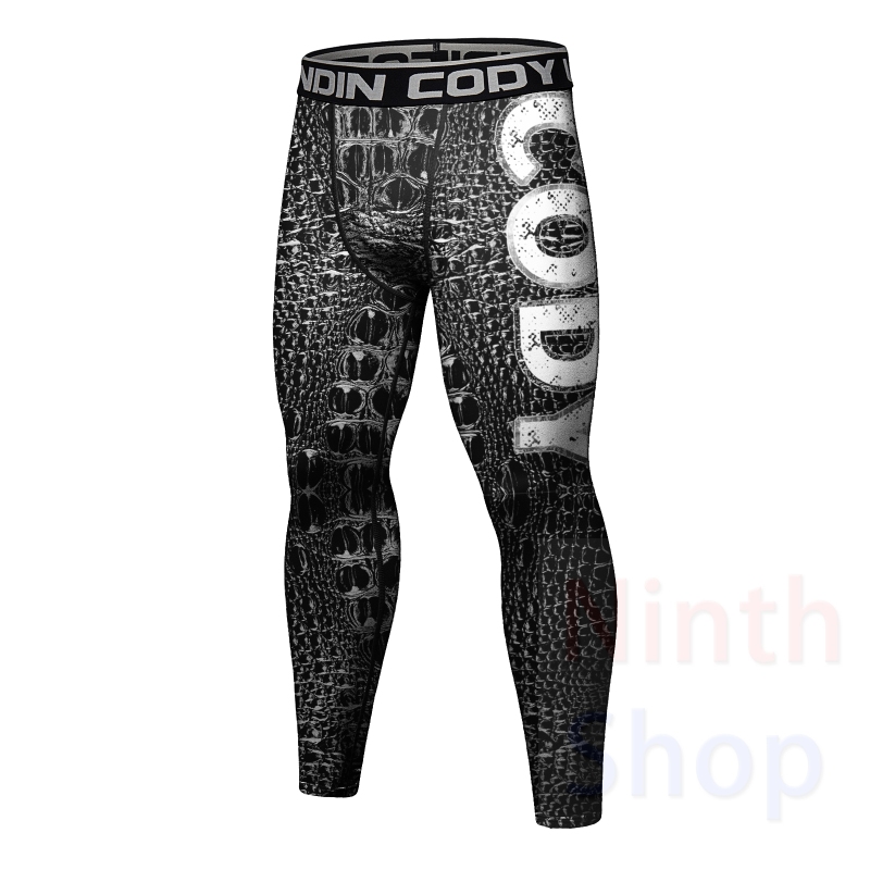 Cody Lundin Men's Sports Top and Pants 2 Pieces Sets Fast Dry Compression Round Collar 3D Print Fitness ALL Seasons Sports Suit（23493-23266）