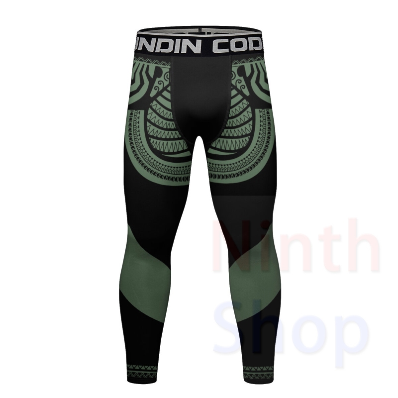 Cody Lundin Men's Sports Top and Pants 2 Pieces Sets Fast Dry Compression Round Collar 3D Print Fitness ALL Seasons Sports Suit（22471-22247）
