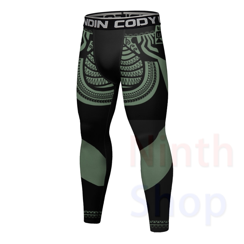 Cody Lundin Men's Sports Top and Pants 2 Pieces Sets Fast Dry Compression Round Collar 3D Print Fitness ALL Seasons Sports Suit（22471-22247）