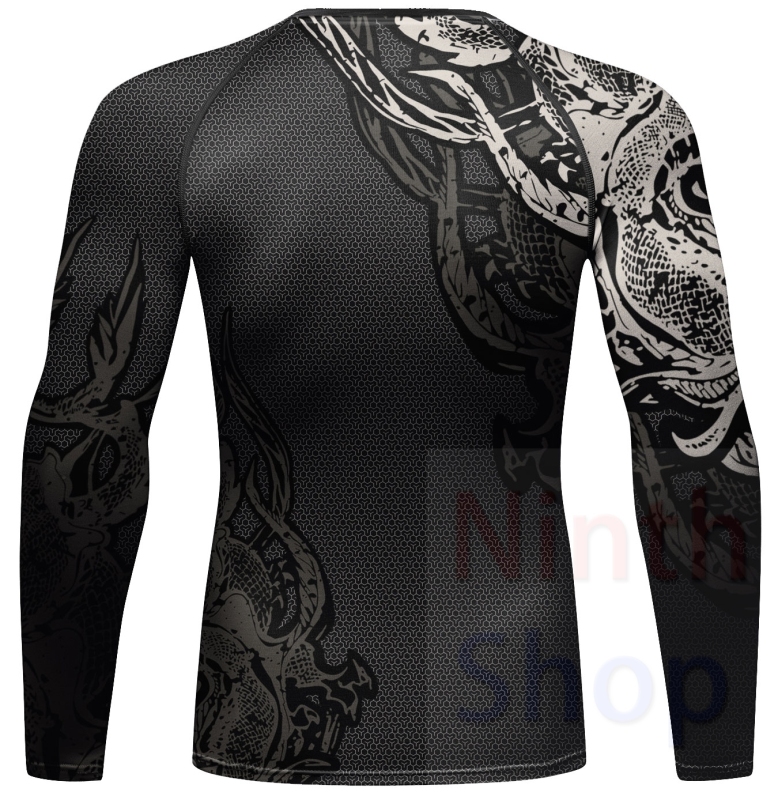 Men Long Sleeve Shirt Compression Top Sport T-shirt Cody Print Shirts Cool Dry Base layer Shirt ALL SEASON for Running Training Sweatshirt(22480)