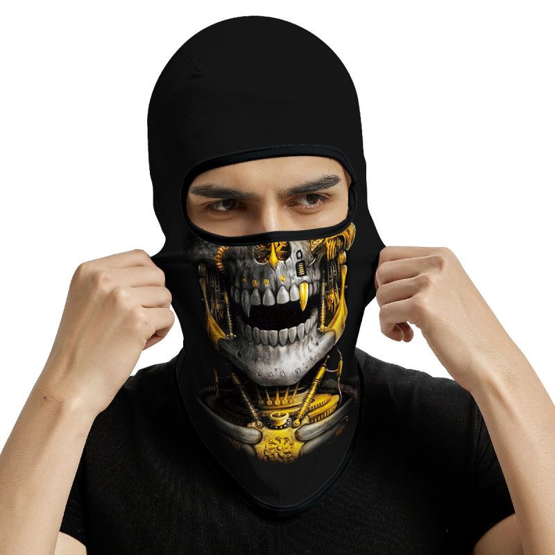 3PCS Balaclava Ski Mask Motorcycle Full Face Mask Outdoor Tactical Hood Headwear Mask Unisex for Cycling Halloween Cosplay（HT210008-021-127）