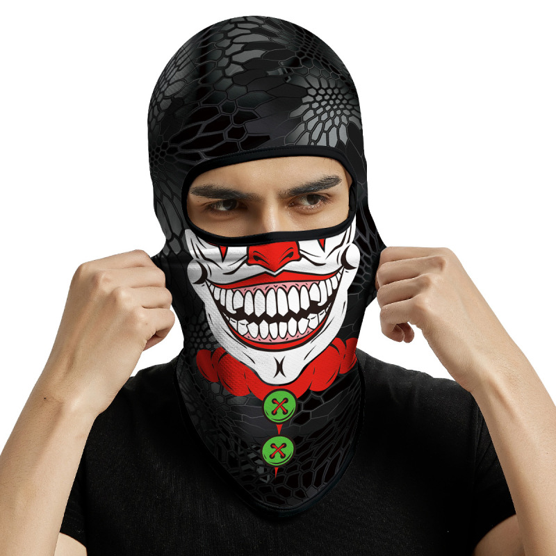 3PCS Balaclava Ski Mask Motorcycle Full Face Mask Outdoor Tactical Hood Headwear Mask Unisex for Cycling Halloween Cosplay（HT210001-023-393）