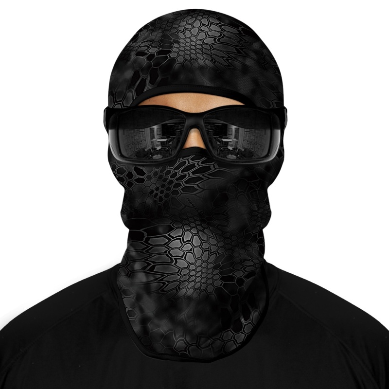 3PCS Balaclava Ski Mask Motorcycle Full Face Mask Outdoor Tactical Hood Headwear Mask Unisex for Cycling Halloween Cosplay（HT210039-411-505）
