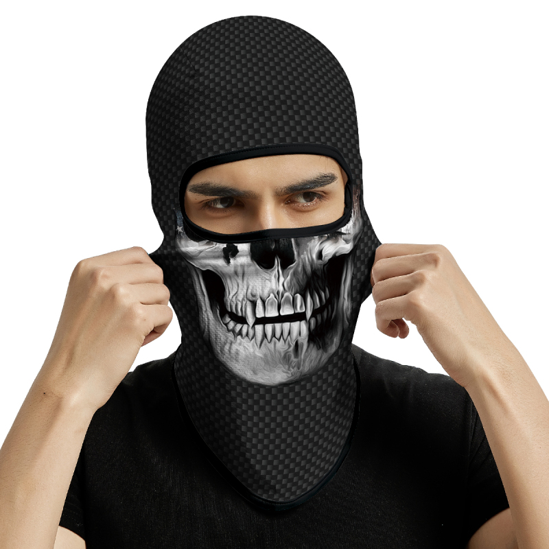 3PCS Balaclava Ski Mask Motorcycle Full Face Mask Outdoor Tactical Hood Headwear Mask Unisex for Cycling Halloween Cosplay（HT210122-125-130）