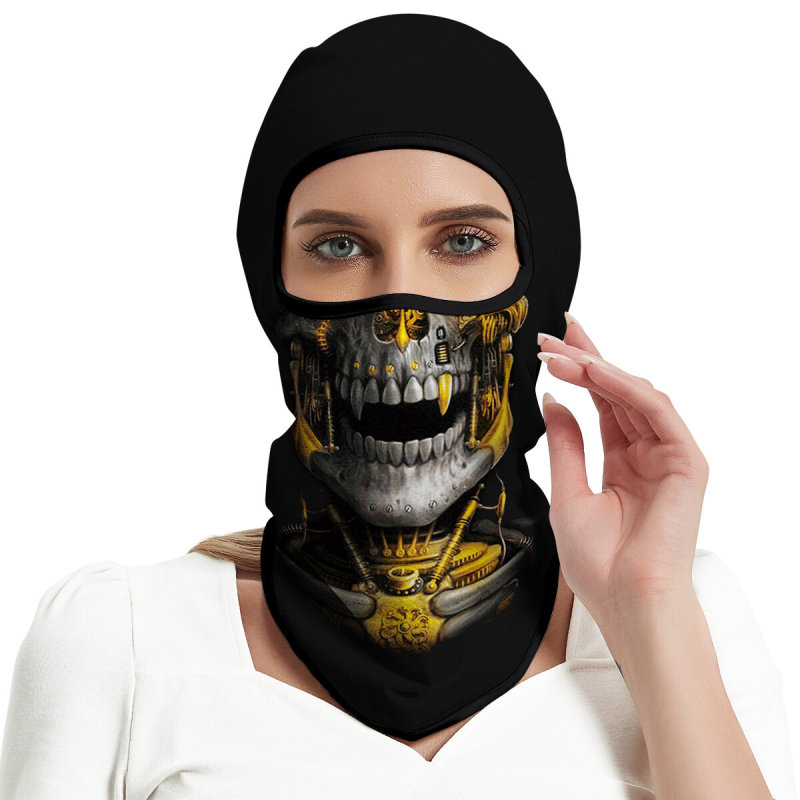 Cosplay Balaclava Unisex Ski Mask Motorcycle Full Face Mask Windproof Thermal Protection Durable Quality Fashionable Lightweight Comfort Riding Mask Outdoor Tactical Hood Headwear Mask for Cycling Halloween Multicolor（HT210008）