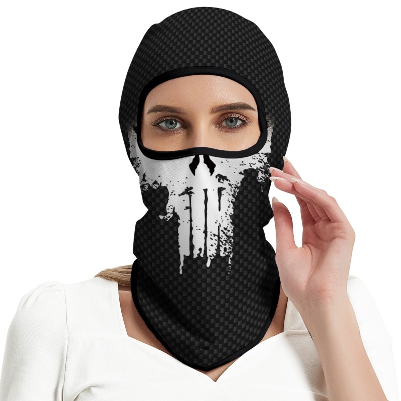 Cosplay Balaclava Unisex Ski Mask Motorcycle Full Face Mask Windproof Thermal Protection Durable Quality Fashionable Lightweight Comfort Riding Mask Outdoor Tactical Hood Headwear Mask for Cycling Halloween Multicolor（HT210157）