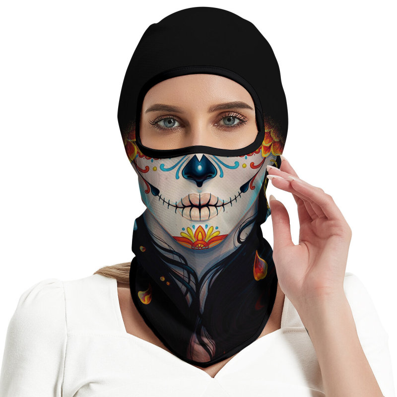 Cosplay Balaclava Unisex Ski Mask Motorcycle Full Face Mask Windproof Thermal Protection Durable Quality Fashionable Lightweight Comfort Riding Mask Outdoor Tactical Hood Headwear Mask for Cycling Halloween Multicolor（HT210011）