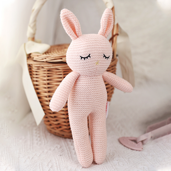 KingKong Toys Custom 18'' Plush Pink Cute Bunny With Animal Family