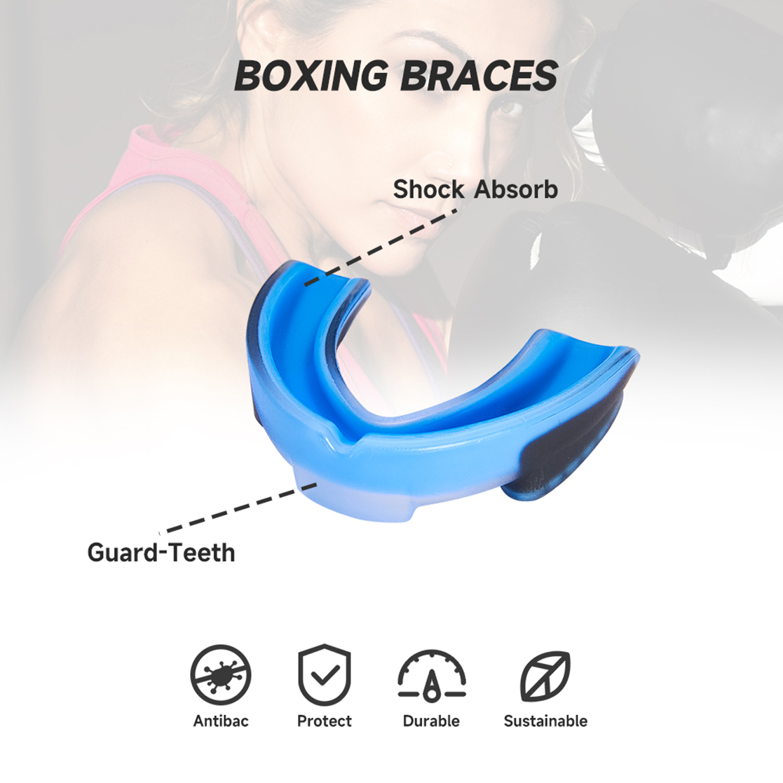 Professional EVA  Boxing Training Basketball Sports Teeth Protector Mouth Guardg Factory
