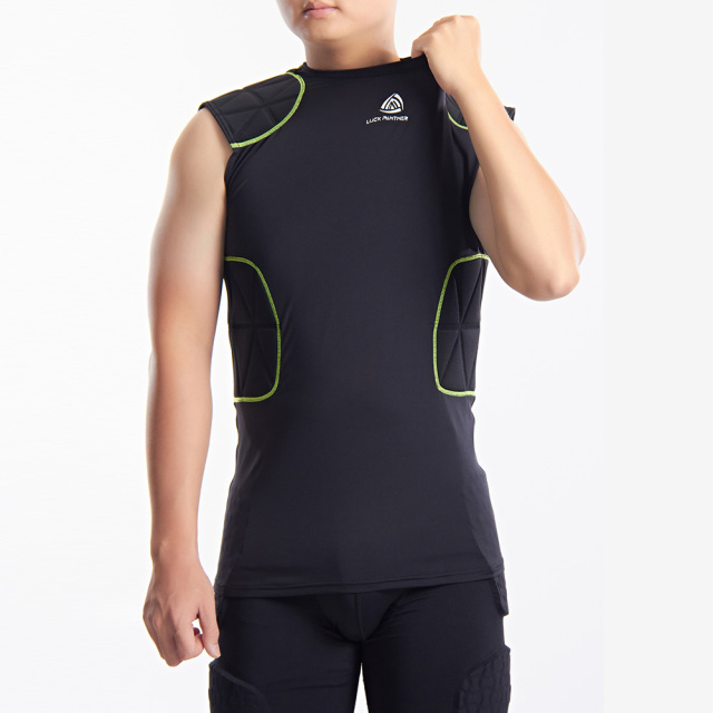 Padded Compression Tops Training Equipment Anti-collision