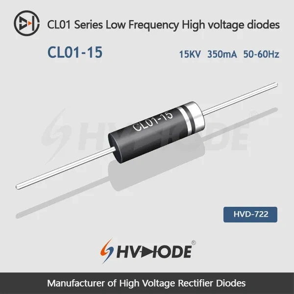 CL01-15 Low Frequency High voltage diode 15KV 350mA