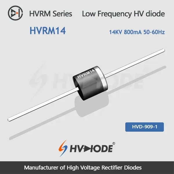 HVRM14- Low frequency high voltage diode 14KV,0.8A,50-60Hz