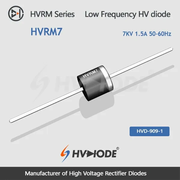 HVRM7- Low frequency high voltage diode 7KV,1.5A,50-60Hz