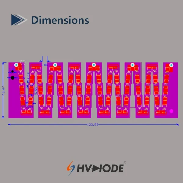 SMD HVPCB Rectifier Assembly 4X16XPD5P