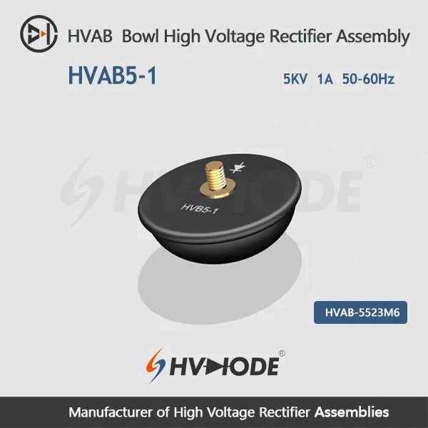 HVAB5-1 Bowl High Voltage Rectifier Assembly 5KV 1A 50-60Hz