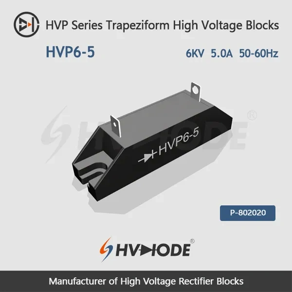 HVP6-5 Trapeziform High Voltage Rectifier Blocks 6KV 5A  50-60Hz