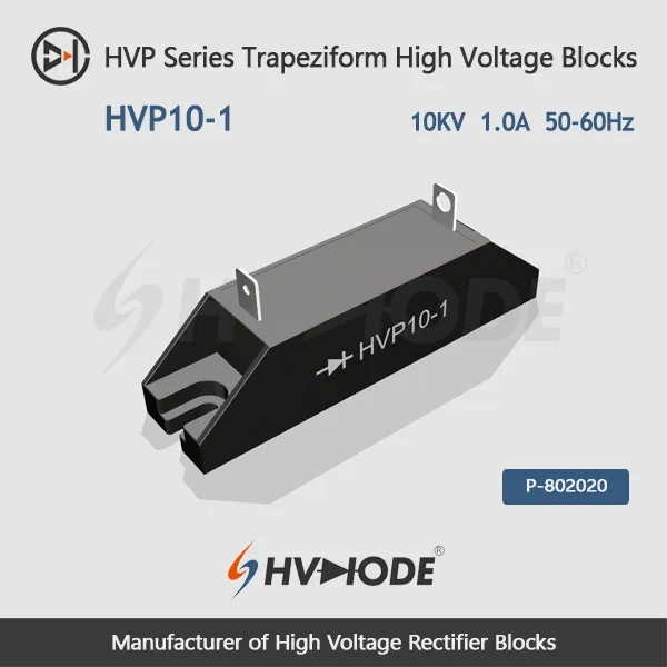 HVP10-1 Trapeziform High Voltage Rectifier Blocks 10KV 1A  50-60Hz