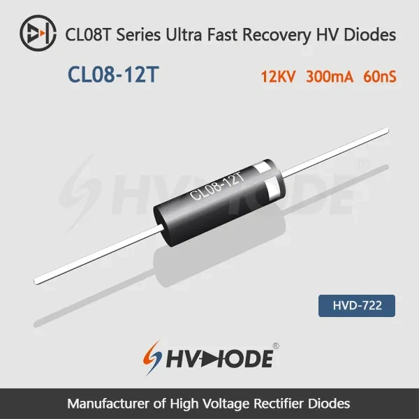 CL08-12T Ultra Fast Recovery High Voltage Diode 12KV 300mA  60nS