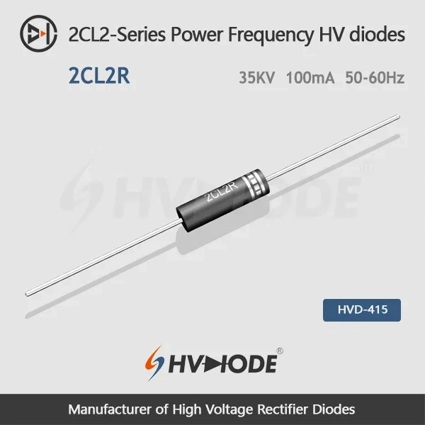 2CL2R Power Frequency HV diodes 35KV 100mA 50-60Hz