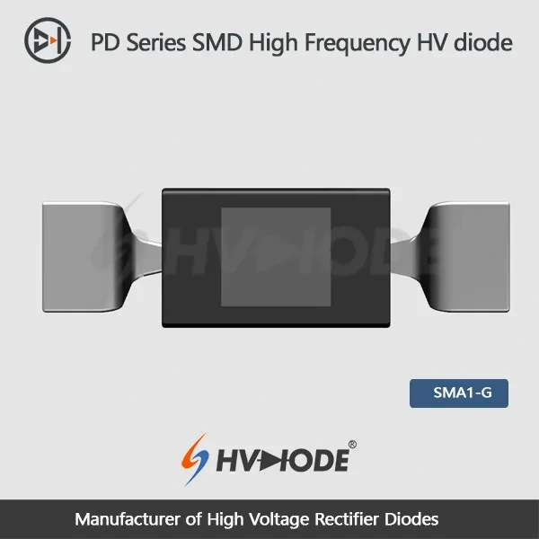 HVDIODE PD8J Compact SMD High Voltage Diode, 8KV 300mA with Fast 75ns Recovery