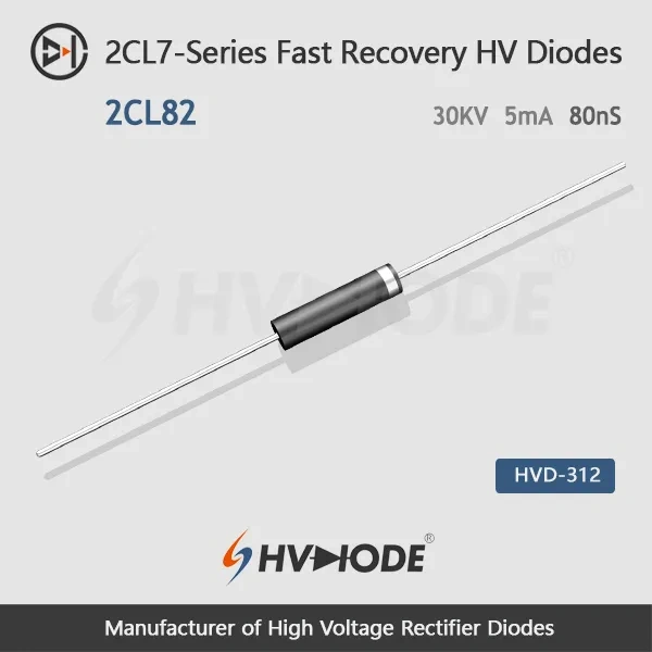 2CL82 Fast Recovery High Voltage Diode 30KV 5mA 80nS