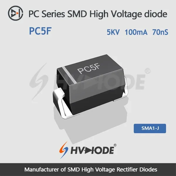 PC5F SMD high voltage diode 5KV,100mA,70nS