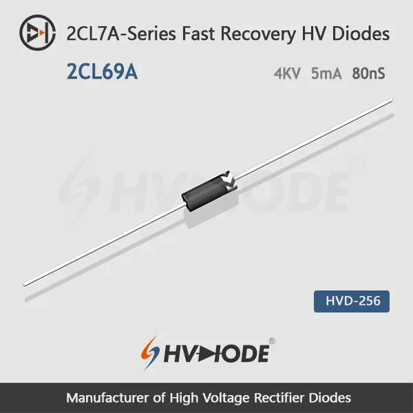 2CL69A Fast Recovery High Voltage Diode 4KV 5mA 80nS