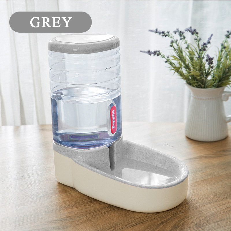 Luxury 3.8 L/ 4L Large Capacity Smart Auto Pet Dog Cat Food Water Dispenser Bottle Bowl Pet Drinker Healthy Feeder